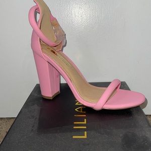 Chunky Pink Heels - BRAND NEW NEVER WORN